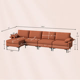 Costway 3-Piece Modern Living Room Furniture Set Accent Chair Side Table L-Shaped Sectional Sofa 64701263 New