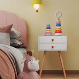 Costway Kids Room Furniture Bundle Twin Pink Bed Blue & Pink Rocking Chairs Storage End Table 78711821 New