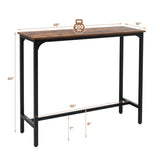 Costway 8-Piece Industrial Modern Living Dining Room Furniture Set 78258762 New