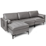 Costway 8-Piece Industrial Modern Living Dining Room Furniture Set 78258762 New