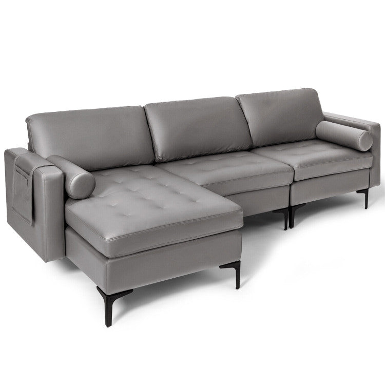 Costway 8-Piece Industrial Modern Living Dining Room Furniture Set 78258762 New