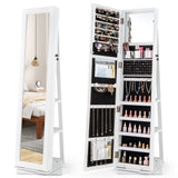 Costway 4-Piece Twin Bedroom Furniture Set Bed Frame Vanity Desk Bench Jewelry Armoire 23686651 New