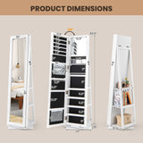 Costway 4-Piece Twin Bedroom Furniture Set Bed Frame Vanity Desk Bench Jewelry Armoire 23686651 New