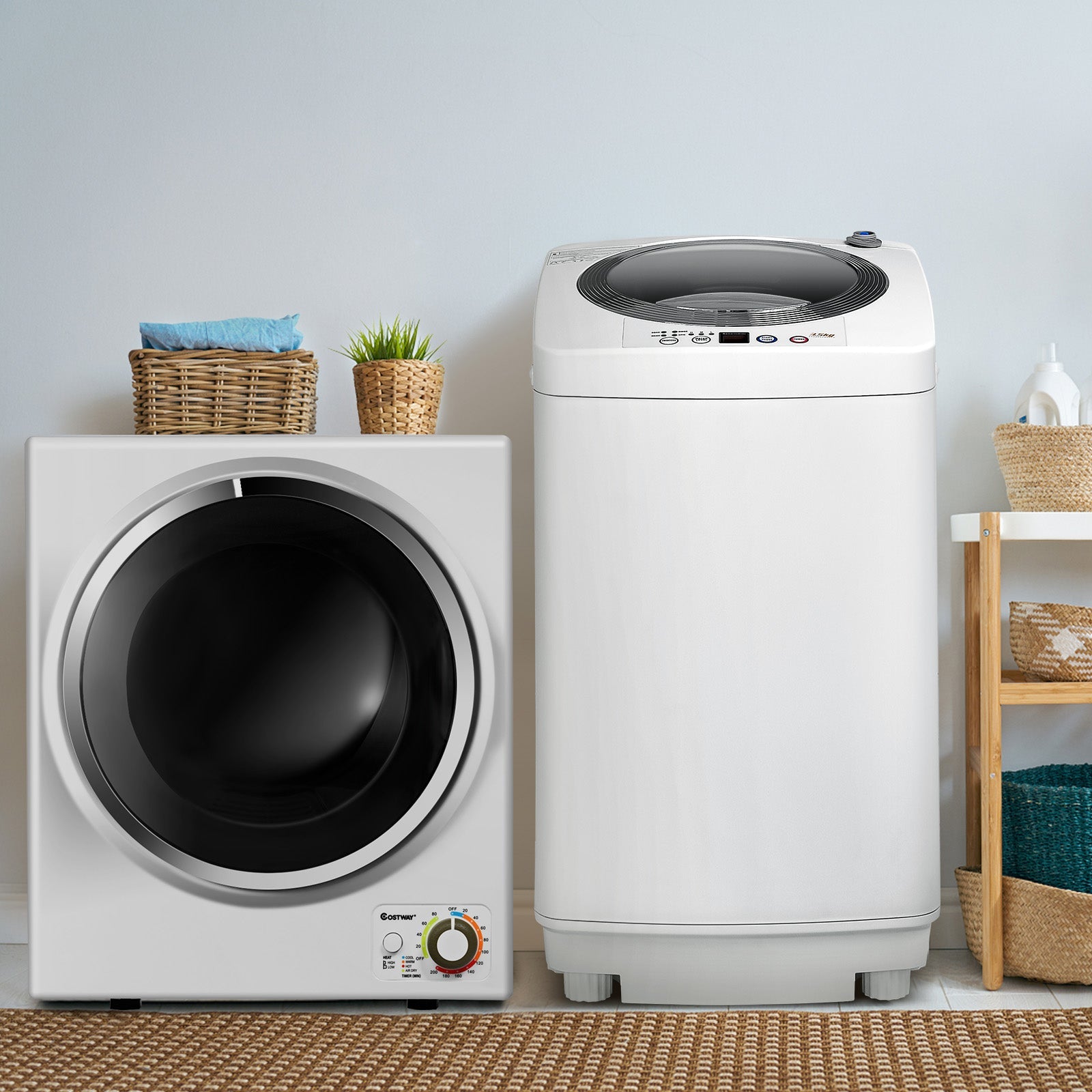 Costway Electric Washer & Dryer Combo 70760245 New