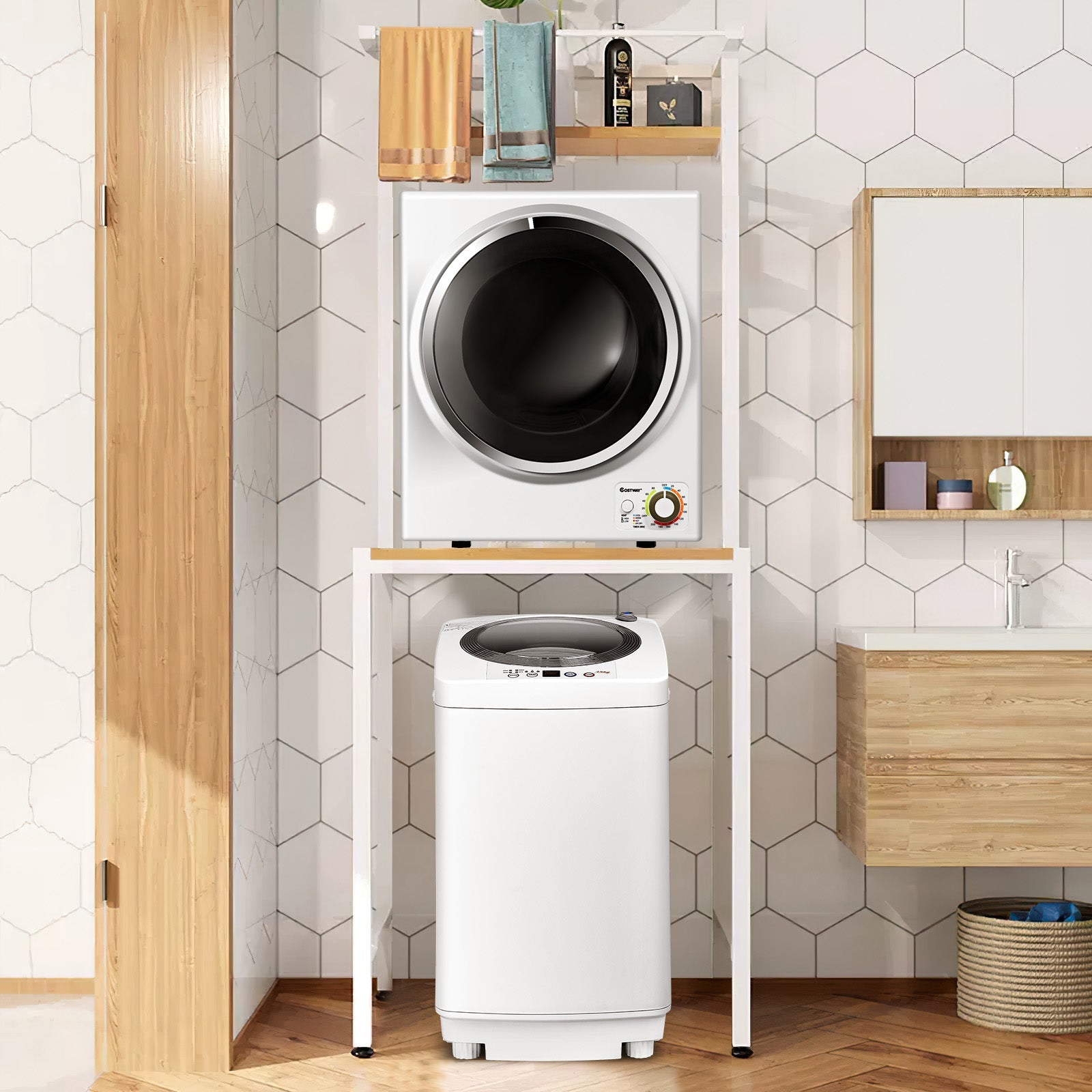 Costway Electric Washer & Dryer Combo 70760245 New