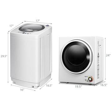 Costway Electric Washer & Dryer Combo 70760245 New