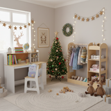 Costway Kids Room Furniture Set Recliner Study Desk Chair 4' Christmas Tree Dress-Up Storage 88246277 New