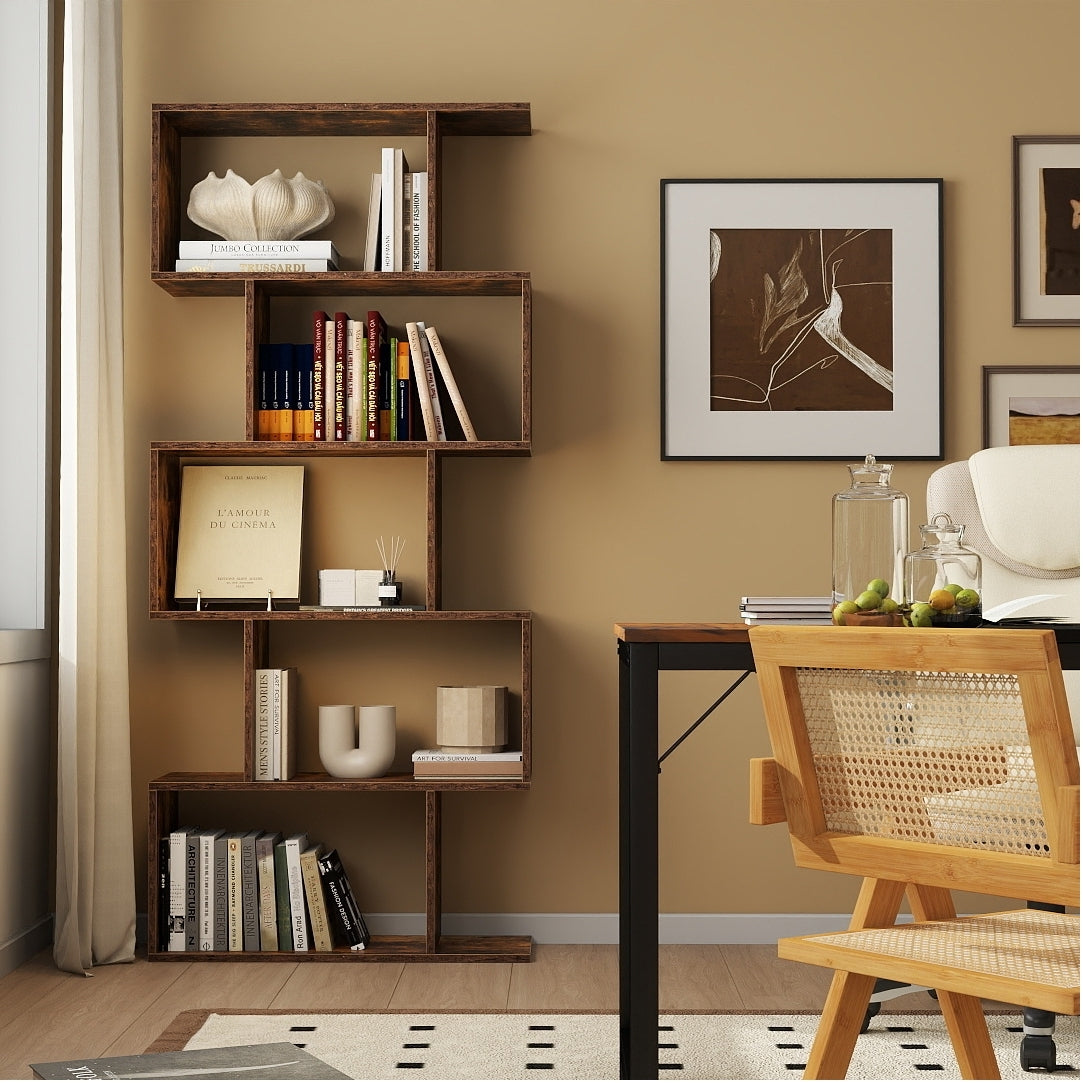 Costway All-in-One Home Office Furniture Bundle Desk Chair Bookshelf Accent Chairs 14208317 New