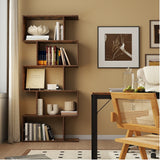 Costway All-in-One Home Office Furniture Bundle Desk Chair Bookshelf Accent Chairs 14208317 New