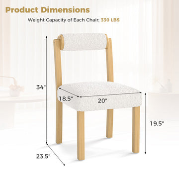 Costway 3-Piece Modern Dining Room Set Wood Chairs Bamboo Sideboard Tall Storage Cabinet 42623668 New