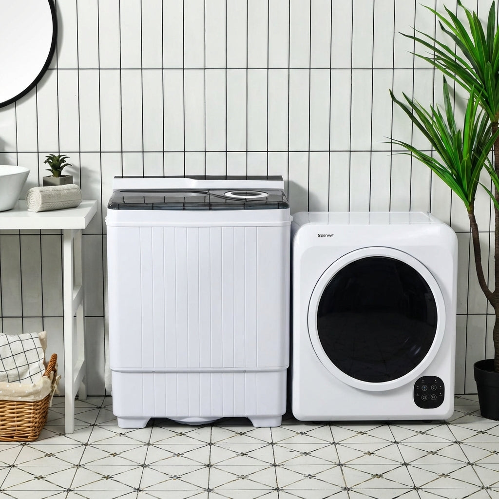 Costway Compact Washer Dryer Laundry Combo 22842530 New