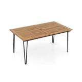 Costway 63" Outdoor Patio Dining Table Set 4 Chairs 32881349 New
