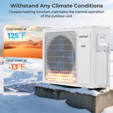 Costway UltrEco 24000 BTU 2 Zone 23 SEER2 Wifi Mini Split Air Conditioner Heat Pump 51076203 New