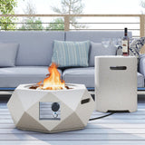 Costway 40,000 BTU Fire Pit Table Set Stainless Steel Burner 19344413 New