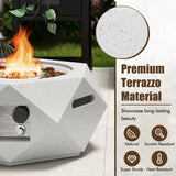 Costway 40,000 BTU Fire Pit Table Set Stainless Steel Burner 19344413 New