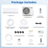 Costway Blast Pro 28,000 BTU 2 Zone 20 SEER2 Mini Split AC Heat Pump 70273659 New
