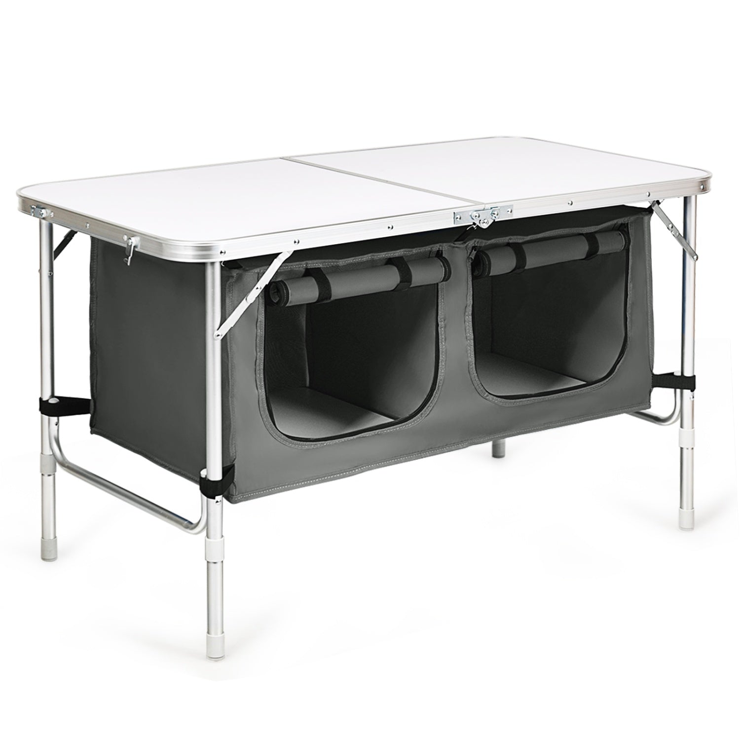 Costway 4-in-1 Family Camping Gear Set Tent Wagon Table Cooler 99208453 New