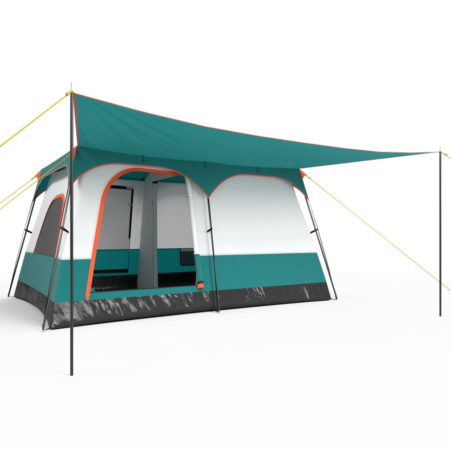 Costway 4-in-1 Family Camping Gear Set Tent Wagon Table Cooler 99208453 New