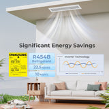 Costway X-Pro 35,000 BTU 2 Zone 22.5 SEER2 Concealed Ducted Mini Split AC 55149551 New