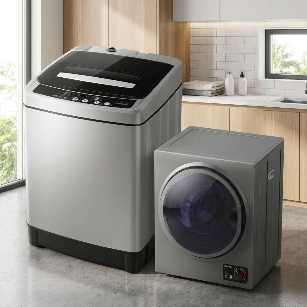 Costway Compact Washer Dryer Combo Automatic Washing Machine Tumble Dryer 47366136 New
