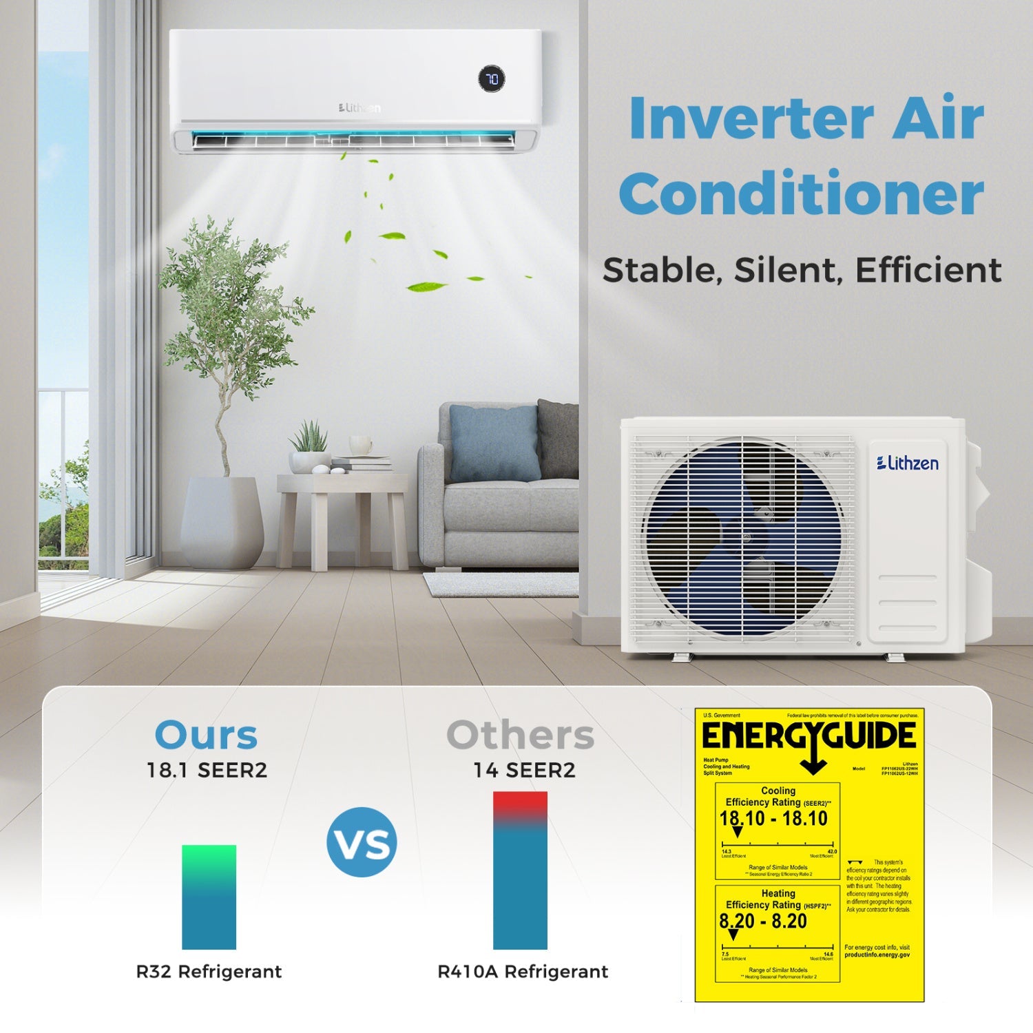 Costway 12000 BTU Mini Split Air Conditioner 26308440 New