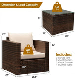 Costway 6-Pc Patio Rattan Furniture Inflatable Water Slide Park w/ 680W Blower 84924945 New