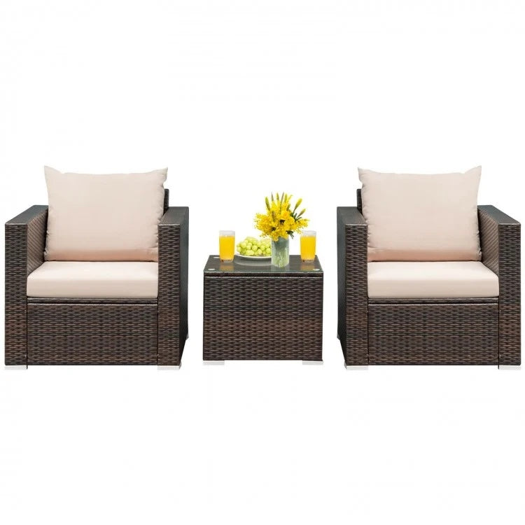 Costway 6-Pc Patio Rattan Furniture Inflatable Water Slide Park w/ 680W Blower 84924945 New
