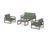 EDGE Sectional 4-Piece Deep Seating Set with Loveseat