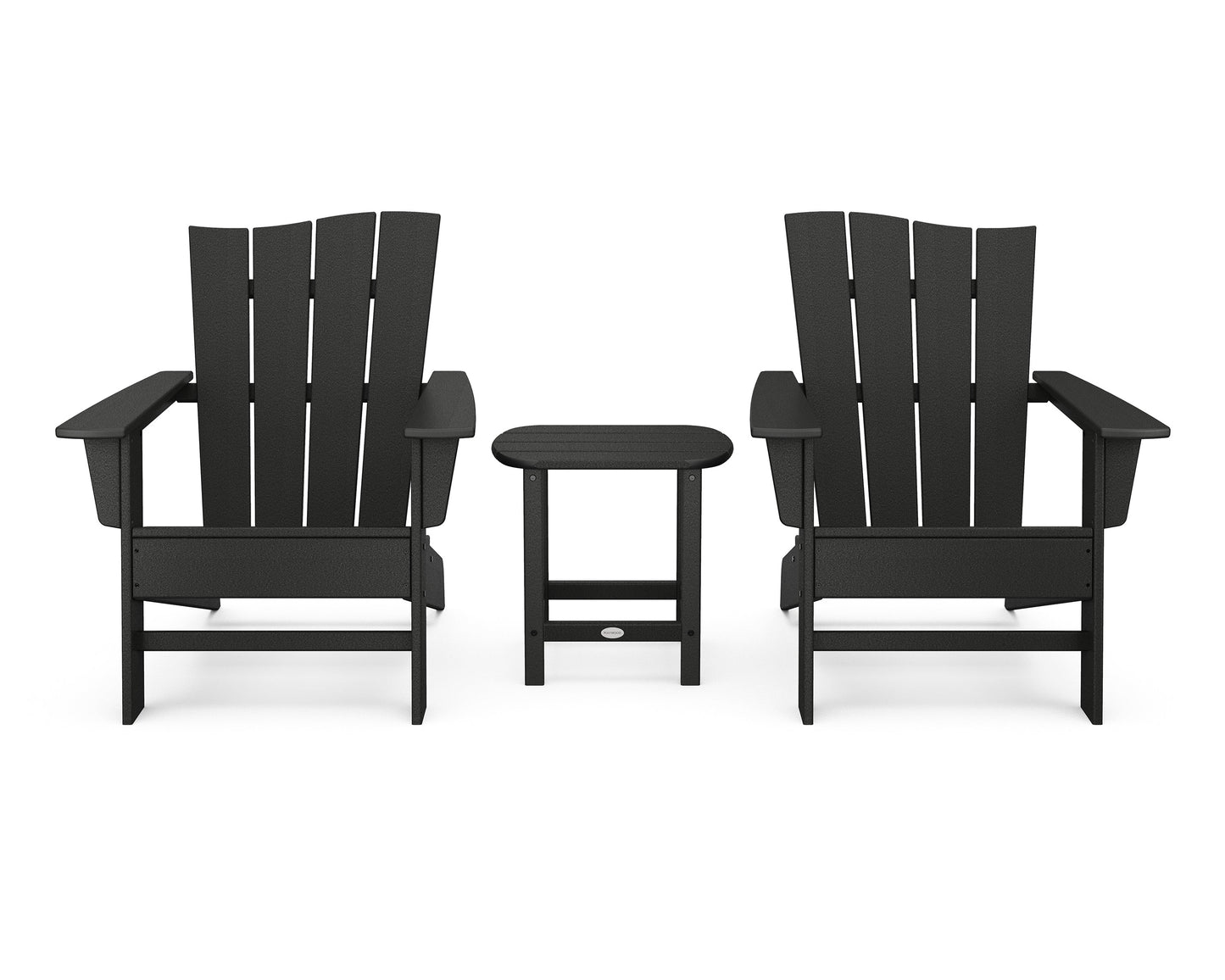 Wave 3-Piece Adirondack Chair Set