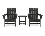 Wave 3-Piece Adirondack Chair Set