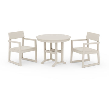 EDGE 3-Piece Round Dining Set
