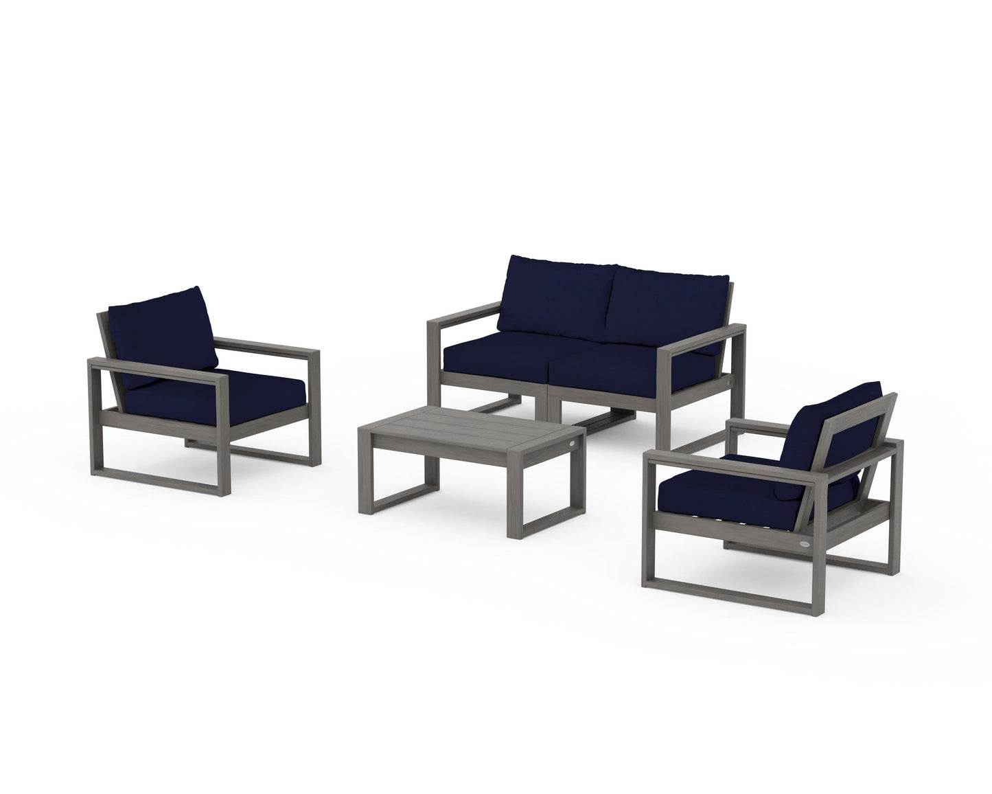 EDGE Sectional 4-Piece Deep Seating Set with Loveseat