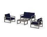 EDGE Sectional 4-Piece Deep Seating Set with Loveseat