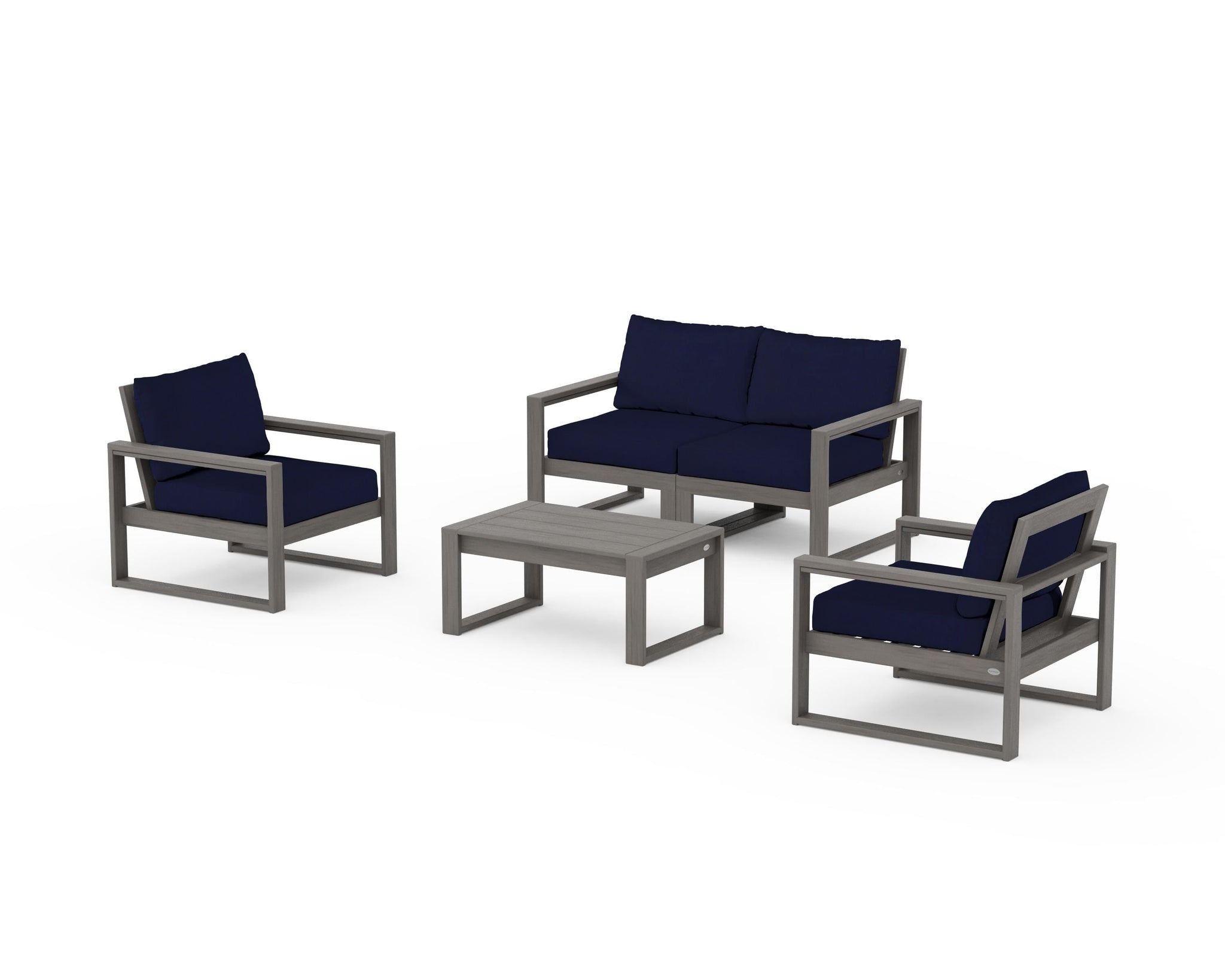 EDGE Sectional 4-Piece Deep Seating Set with Loveseat