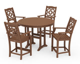 Chinoiserie 5-Piece Round Counter Set