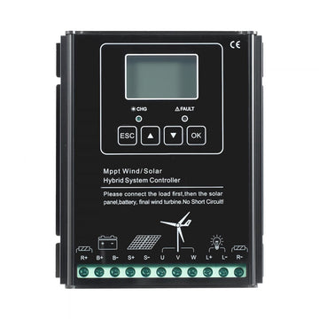 Vevor Solar Wind Power Kit 12V 400W Monocrystalline Panels & 200W Turbine New