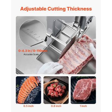 Vevor Meat Bandsaw Commercial Electric Bone Saw Machine 1500W New