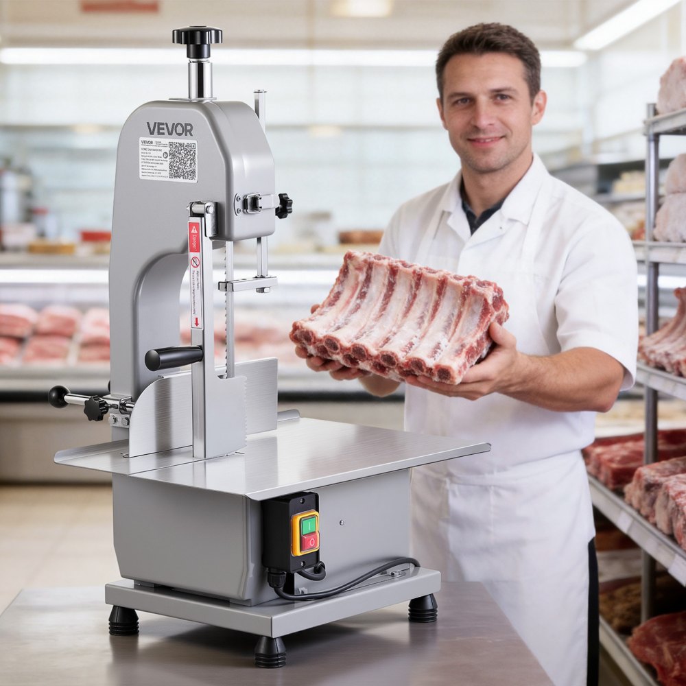Vevor Meat Bandsaw Commercial Electric Bone Saw Machine 1500W New
