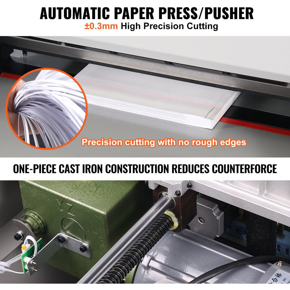 Vevor Electric Paper Cutter Heavy Duty Guillotine Cutting Machine 18" New