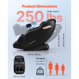 Vevor Massage Chair 3D Zero-Gravity Full Body Recliner with Extendable Footrest and Heating New