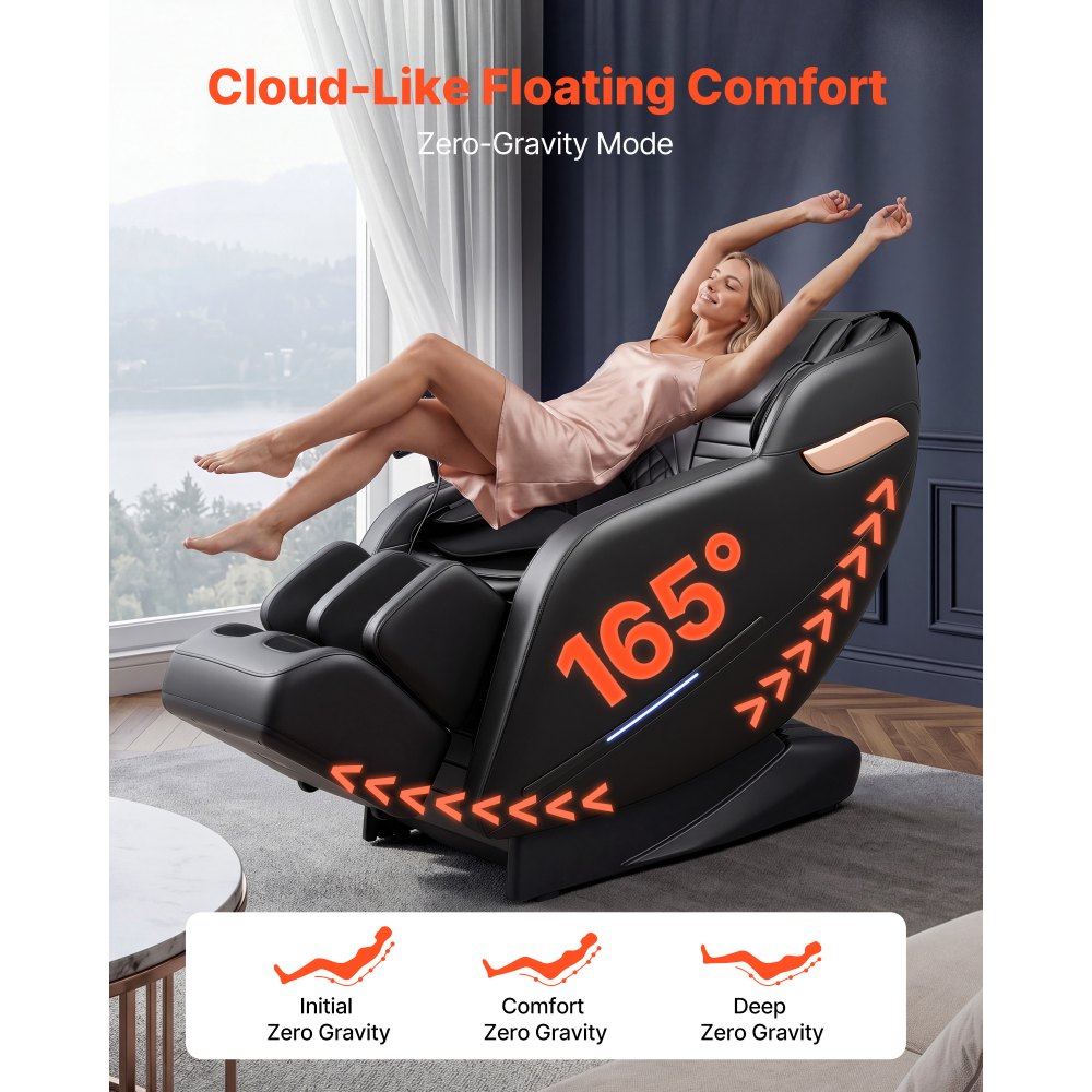 Vevor Massage Chair 3D Zero-Gravity Full Body Recliner with Extendable Footrest and Heating New
