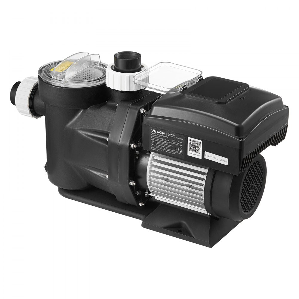 Vevor Variable Speed Pool Pump 3 HP 190 GPM In/Above Ground New