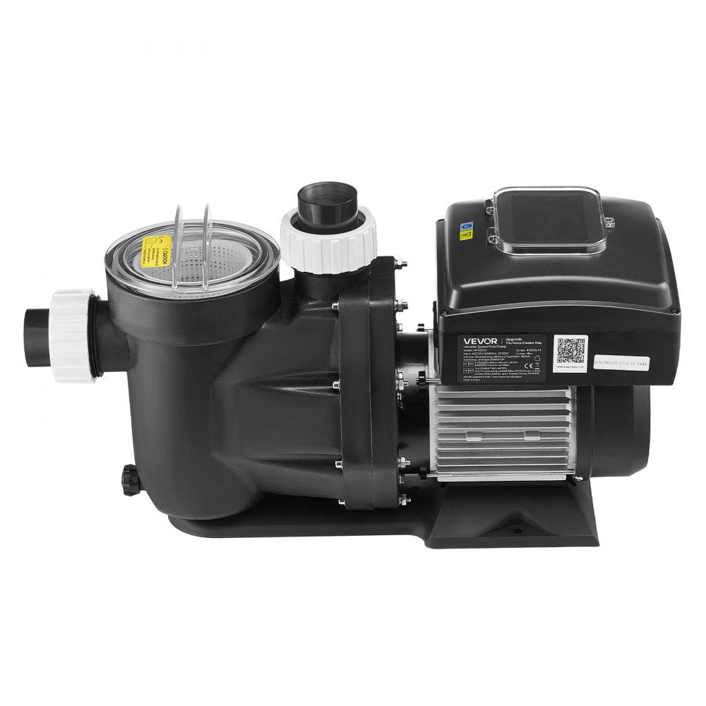 Vevor Variable Speed Pool Pump 3 HP 190 GPM In/Above Ground New