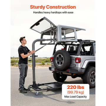 Vevor Hard Top Remover Lift Foldable Jeep Hardtop Removal and Storage System New
