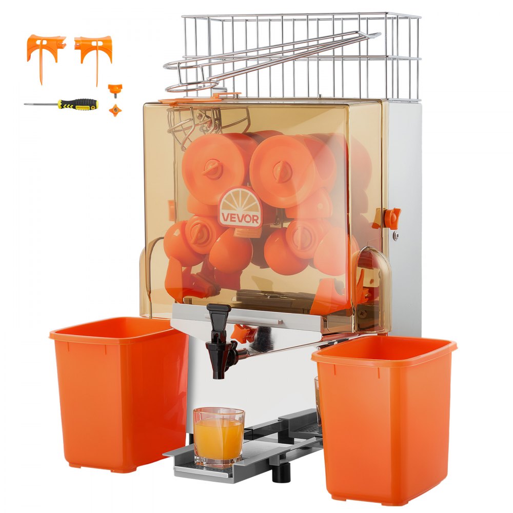 Vevor Commercial Orange Juicer Machine 120W Electric Citrus Press with Faucet New
