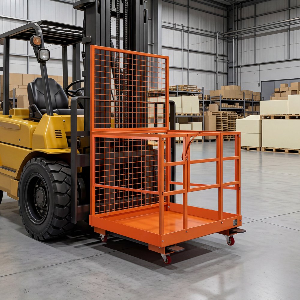Vevor Forklift Safety Cage 48.2 x 45.2" Heavy Duty Work Platform Basket New