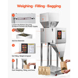 Vevor Powder Filling Machine Automatic Particle Dispenser 20-3000g Floor-Standing New