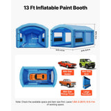Vevor Inflatable Paint Booth 21' x 13' x 10' Portable Spray Booth for Pickup Trucks & Furniture New