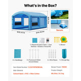 Vevor Inflatable Paint Booth 21' x 13' x 10' Portable Spray Booth for Pickup Trucks & Furniture New