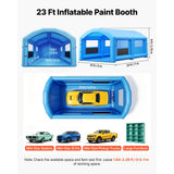 Vevor Inflatable Paint Booth 23 x 13 x 9' Portable Spray Booth Tent New